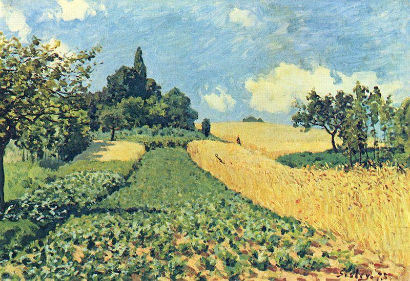 Alfred Sisley Getreidefelder auf den Hugeln von Argenteuil china oil painting image